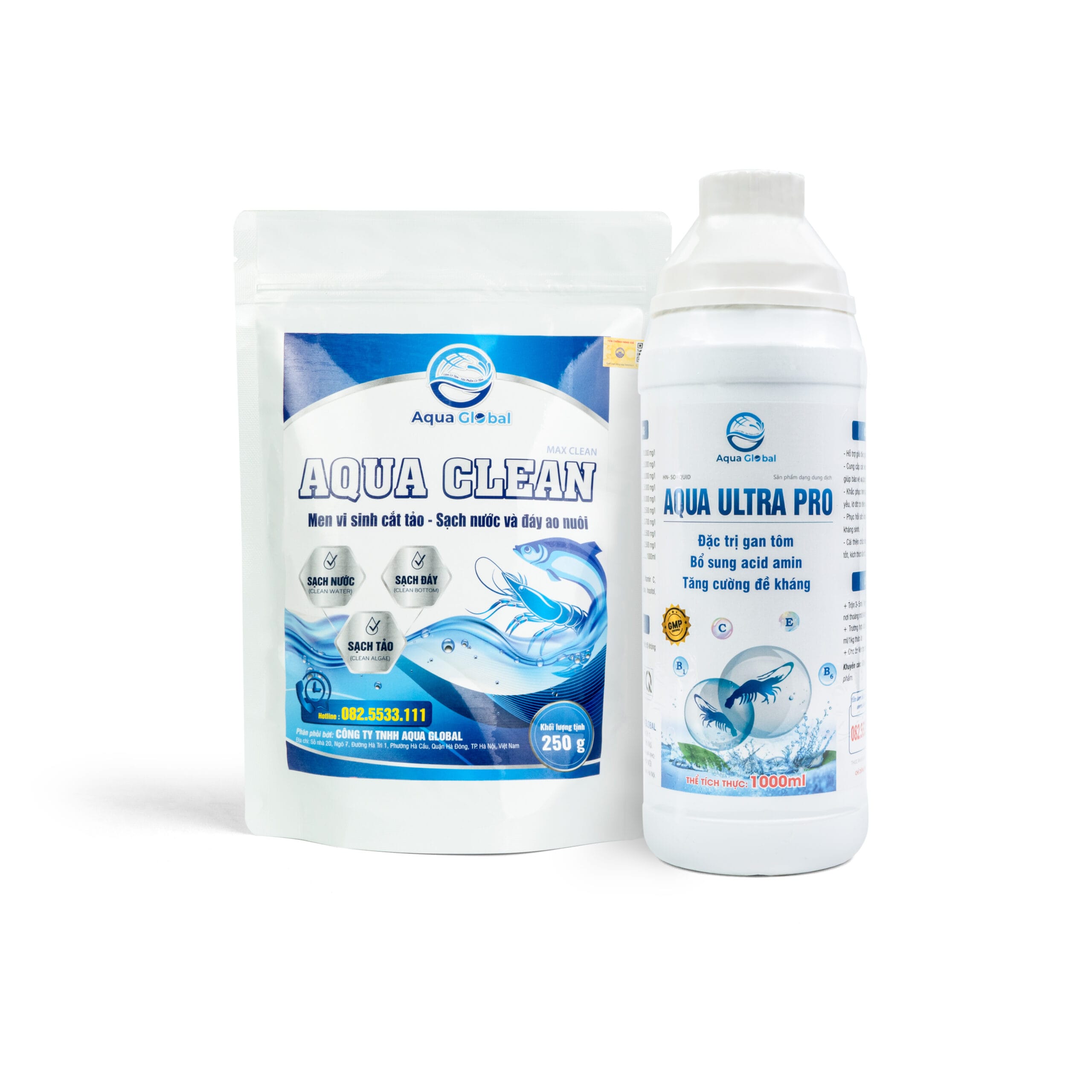 AQUA CLEAN - Men Vi Sinh cắt Tảo sạch Nước Và Đáy Ao Nuôi